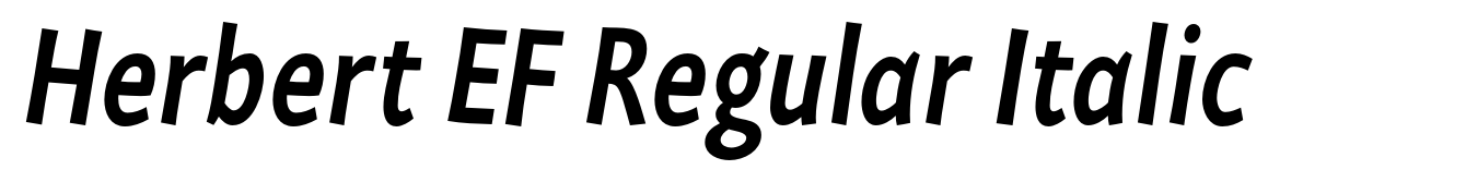 Herbert EF Regular Italic